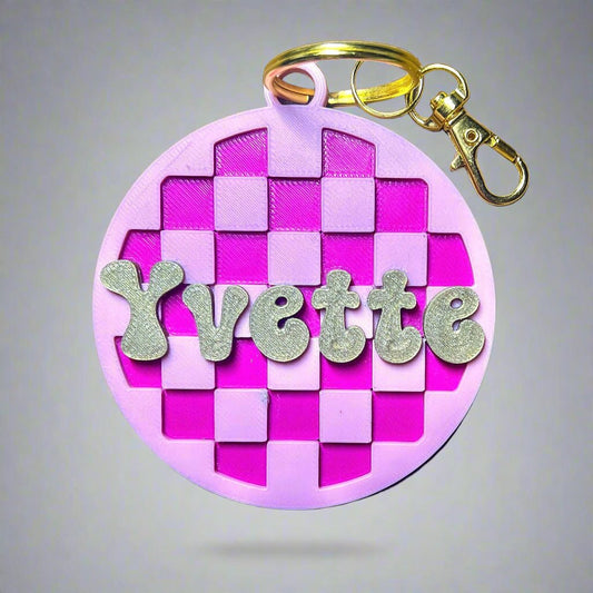 Personalized 3D Text Earrings and Keychains