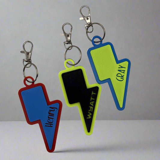 Lightning Keychain/Bag Tag