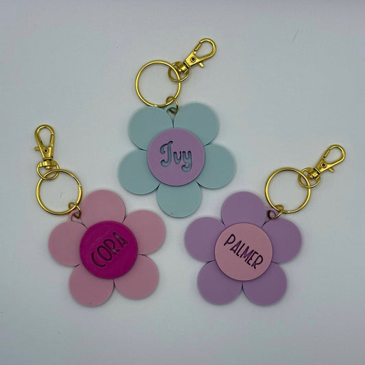 Flower Keychain/Luggage Tag