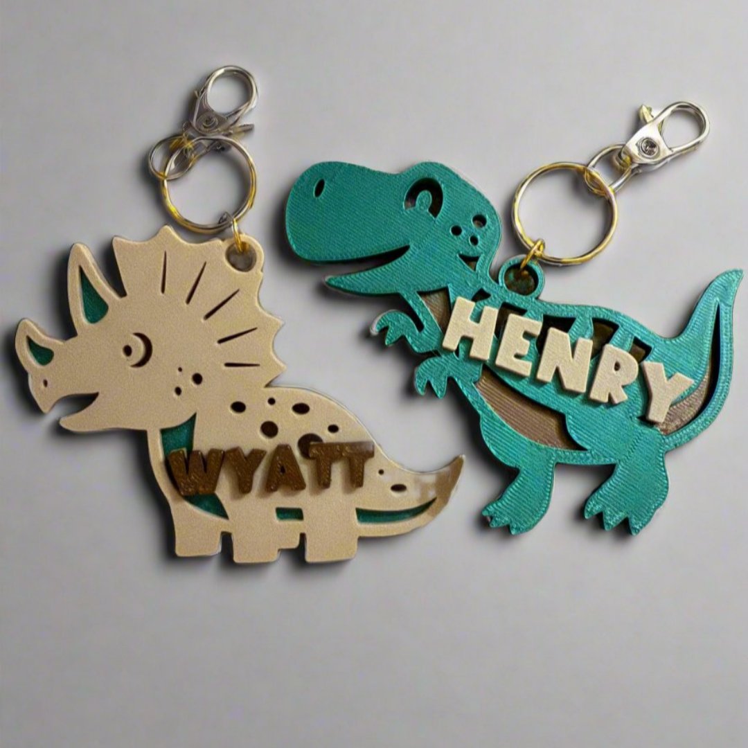 Dino Backpack Tag