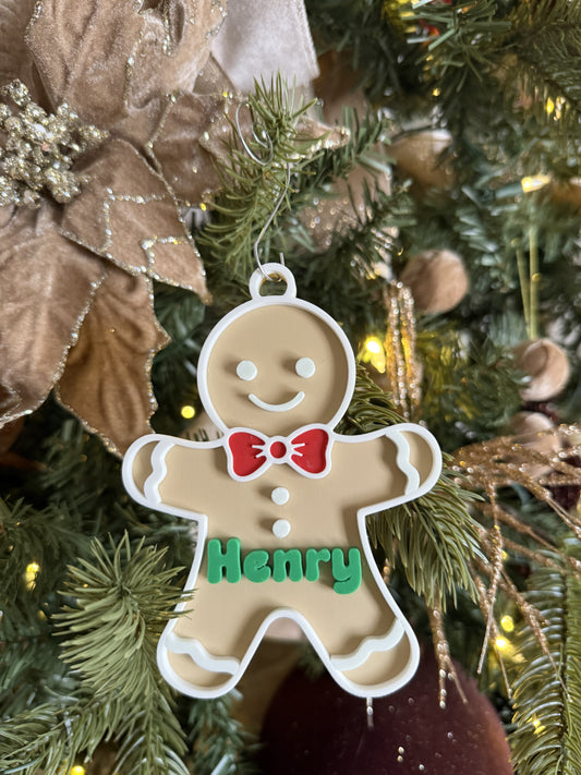 Personalized Gingerbread Christmas Ornaments