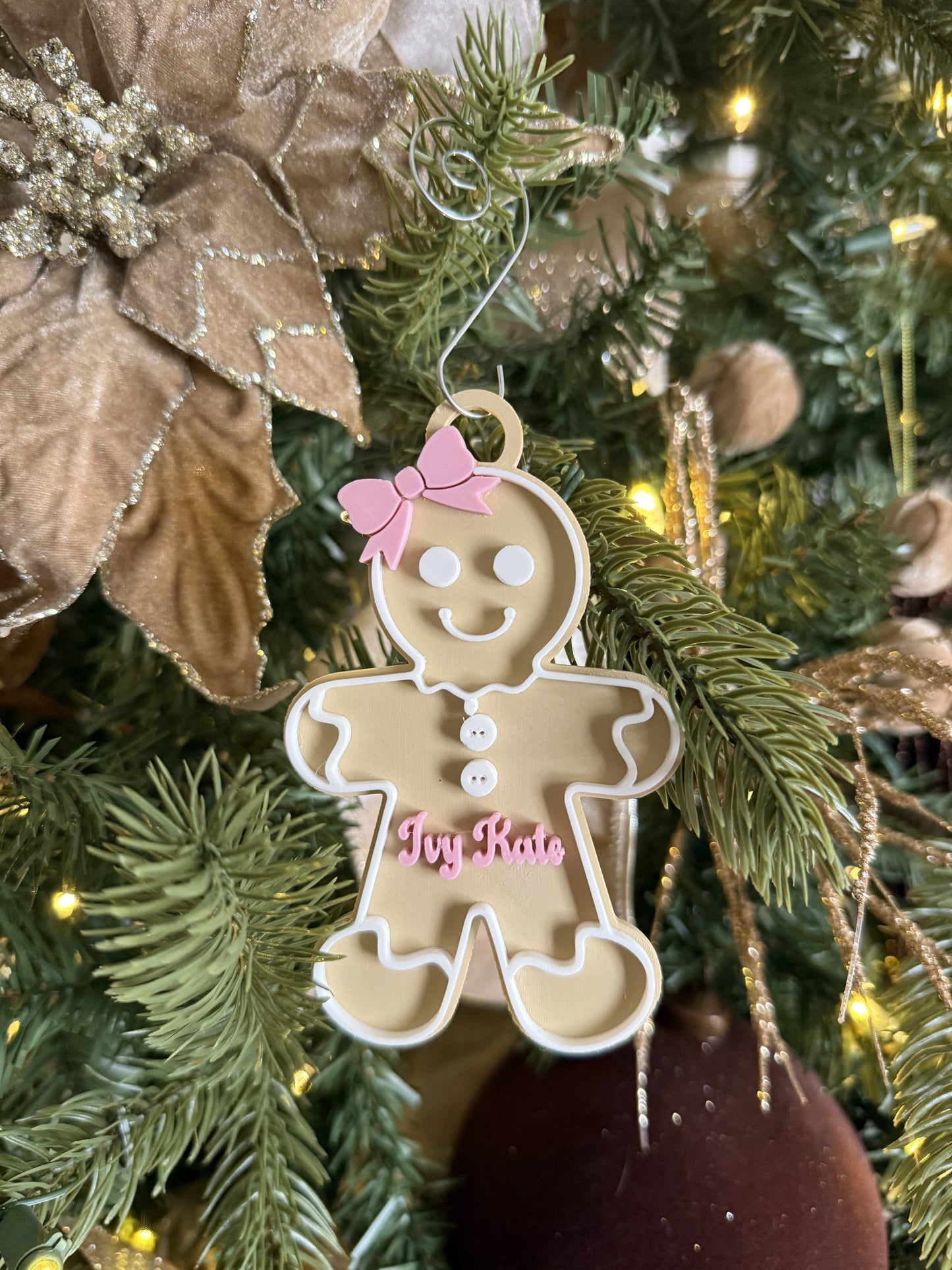 Personalized Gingerbread Christmas Ornaments